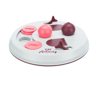 Cat Activity Flip Board gra strategiczna: jagodowy / różowy / jasnoszary