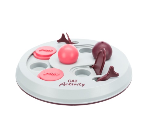 Cat Activity Flip Board gra strategiczna: jagodowy / różowy / jasnoszary