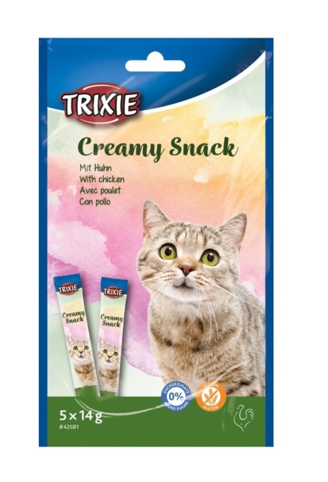 Creamy snack kurczak, przysmak, dla kota, 5 x 14 g