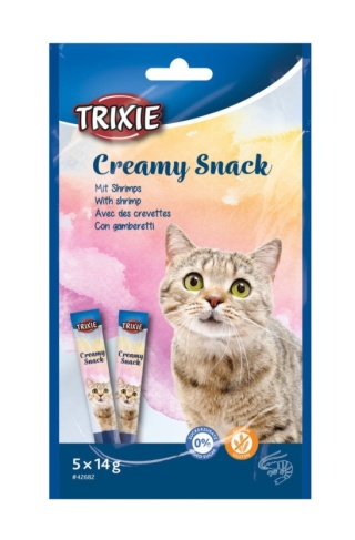 Creamy snack tuńczyk i krewetki, przysmak, dla kota, 5 x 14 g