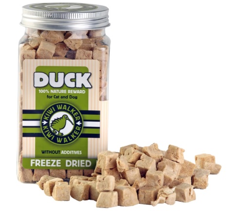 Kiwi Walker Snacks Duck 80g - 100% kaczka, liofilizowane, naturalne przysmaki dla psa i kota