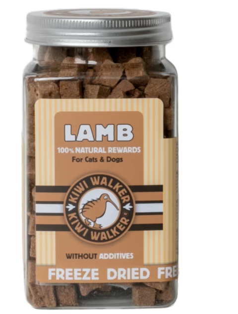 Kiwi Walker Snacks Lamb 90g - 100% jagnięcina, liofilizowane, naturalne przysmaki dla psa i kota