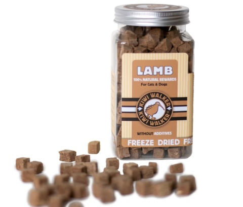 Kiwi Walker Snacks Lamb 90g - 100% jagnięcina, liofilizowane, naturalne przysmaki dla psa i kota