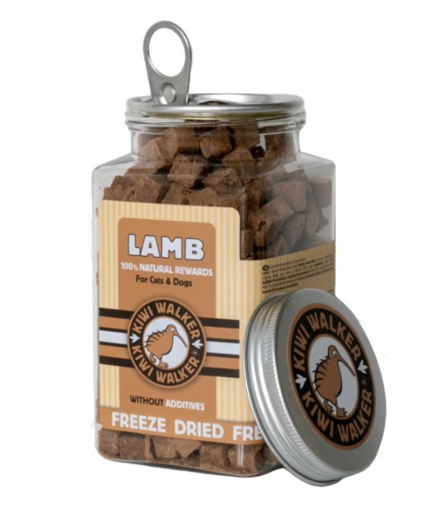 Kiwi Walker Snacks Lamb 90g - 100% jagnięcina, liofilizowane, naturalne przysmaki dla psa i kota