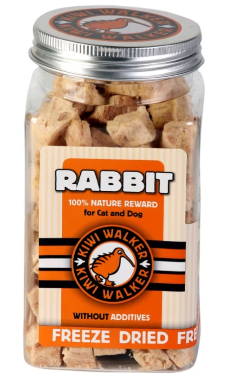 Kiwi Walker Snacks Rabbit 75g - 100% królik, liofilizowane, naturalne przysmaki dla psa i kota