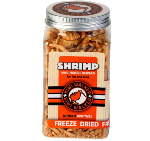 Kiwi Walker Snacks Shrimp 50g - 100% krewetki, liofilizowane, naturalne przysmaki dla psa i kota