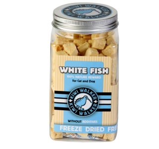 Kiwi Walker Snacks White Fish 60g - 100% ryba, liofilizowane, naturalne przysmaki dla psa i kota