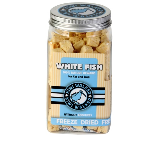 Kiwi Walker Snacks White Fish 60g - 100% ryba, liofilizowane, naturalne przysmaki dla psa i kota