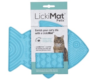 LickiMat Classic Felix - mata do lizania dla kota i małego psa, miękka - Turkusowy