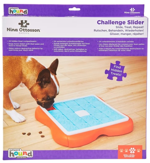 Nina Ottosson Dog Challenge Slider Level 3 - inteligentna gra edukacyjna dla psów, poziom 3