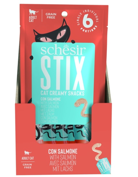 Stix kremowy przysmak dla kota o smaku łososia 6x15 g