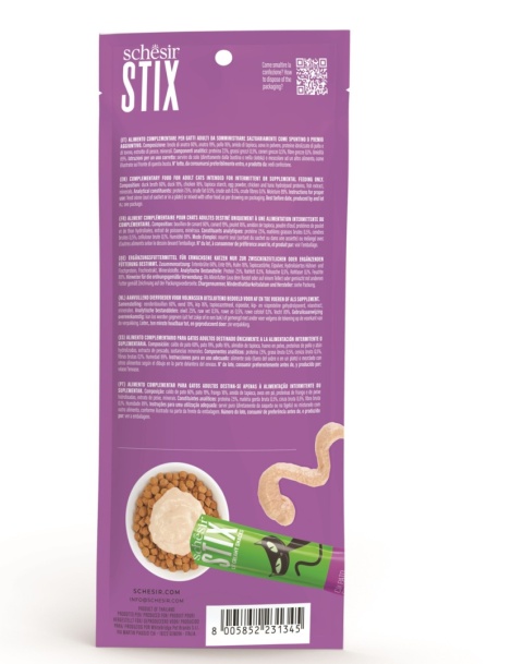 Stix kremowy przysmak dla kota o smku kaczki 6x15 g, saszetka