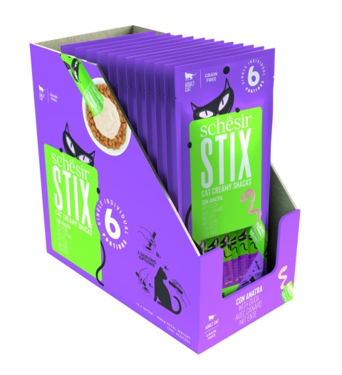 Stix kremowy przysmak dla kota o smku kaczki 6x15 g, saszetka