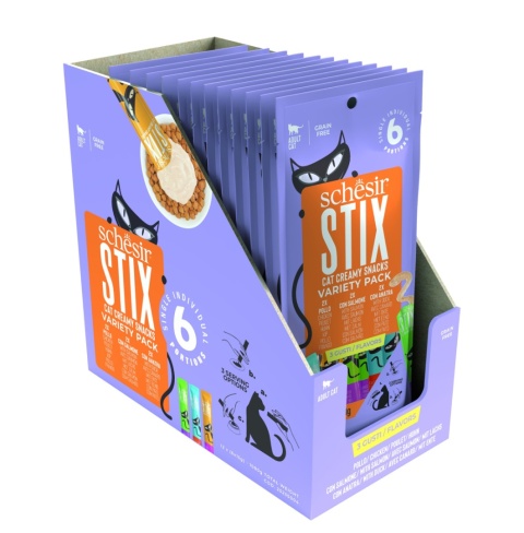 Stix multipack przysmak dla kota kurczak/kaczka/łosoś 6x15 g