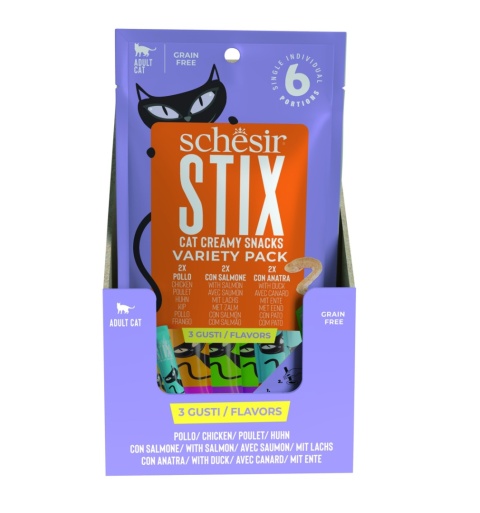 Stix multipack przysmak dla kota kurczak/kaczka/łosoś 6x15 g
