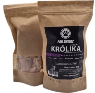 Naturalne smaczki z królika 25g