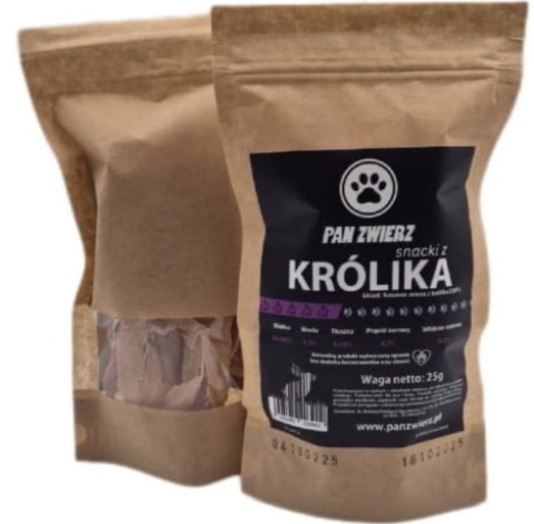 Naturalne smaczki z królika 25g