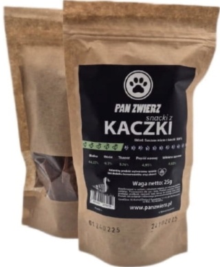 Naturalne smaczki z kaczki 25 g