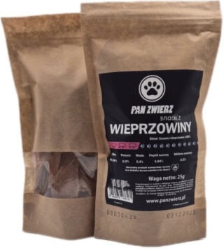 Naturalne smaczki z wieprzowiny 25g