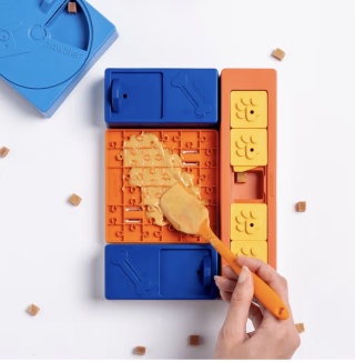 Pawzler Interactive Dog Puzzle Beginner Set - modułowa łamigłówka dla psa, zestaw dla początkujących 6 elementów