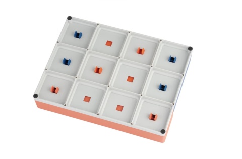 Pawzler Interactive Dog Puzzle Rainbow Set - modułowa łamigłówka dla psa, zestaw 8 elementów