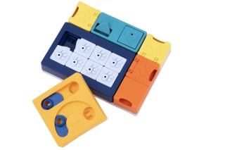 Pawzler Interactive Dog Puzzle Smarty Set - modułowa łamigłówka dla psa, zestaw 7 elementów