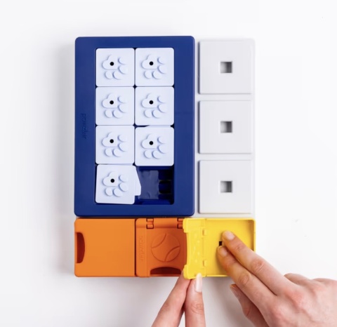 Pawzler Interactive Dog Puzzle Smarty Set - modułowa łamigłówka dla psa, zestaw 7 elementów