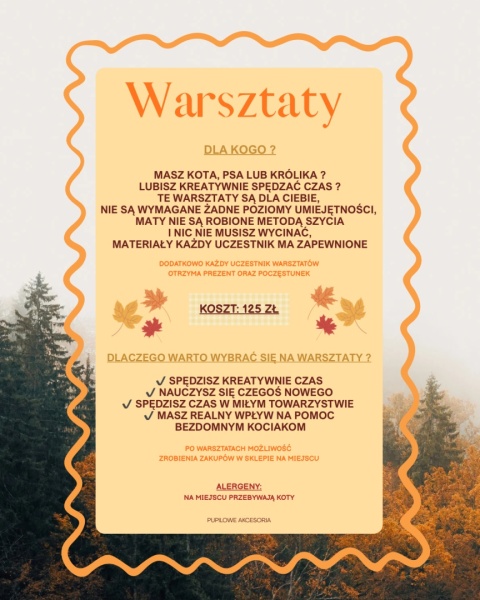 Warsztaty z robienia mat węchowych dla Stowarzyszenia Stukot